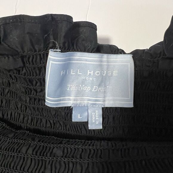 COPY - Hill House Sz L The Ellie Nap Cotton Poplin Tiered Smocked Midi Dress Bl… - Picture 5 of 12